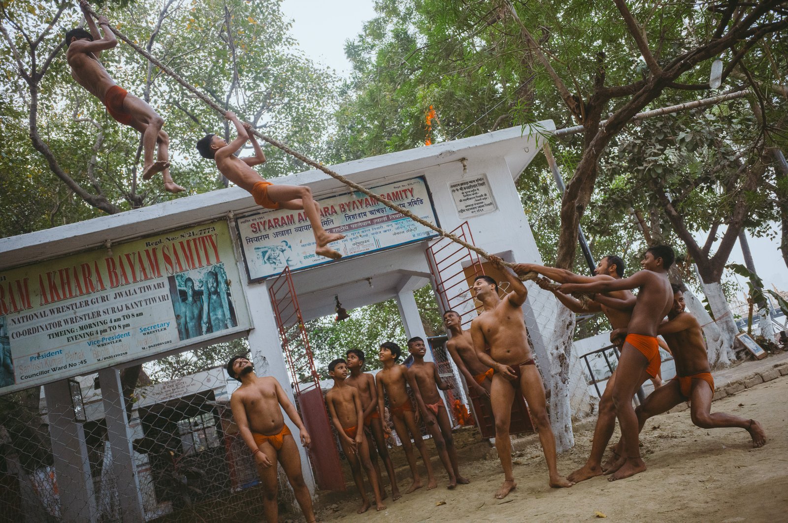 Photographing Wrestlers of Kolkata